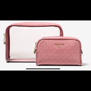 COPY - Michael Kors Large Clear 2-in-1 Travel Zip…
